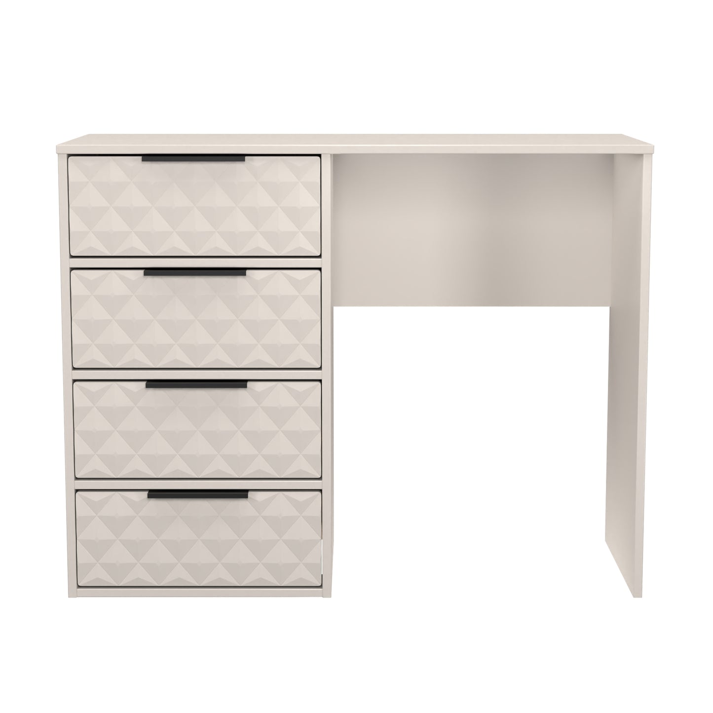 Harlequin Desk Off-White 4 Drawers 97cm