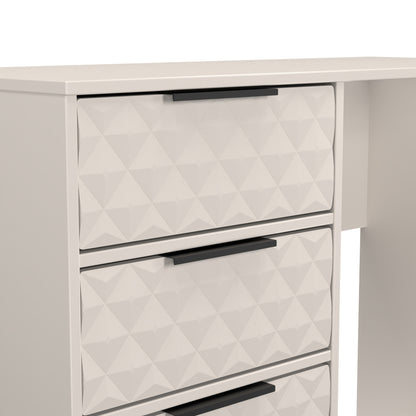 Harlequin Desk Off-White 4 Drawers 97cm