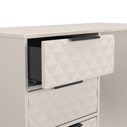 Harlequin Desk Off-White 4 Drawers 97cm