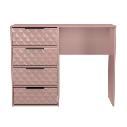 Harlequin Desk Pink 4 Drawers 97cm