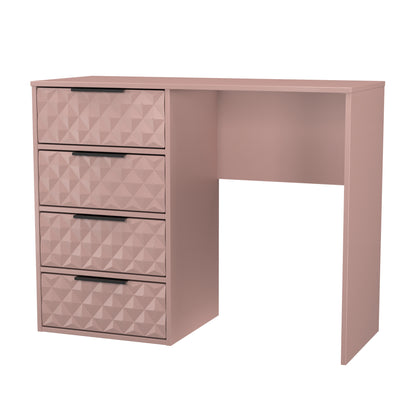 Harlequin Desk Pink 4 Drawers 97cm