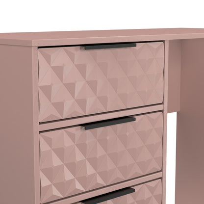 Harlequin Desk Pink 4 Drawers 97cm