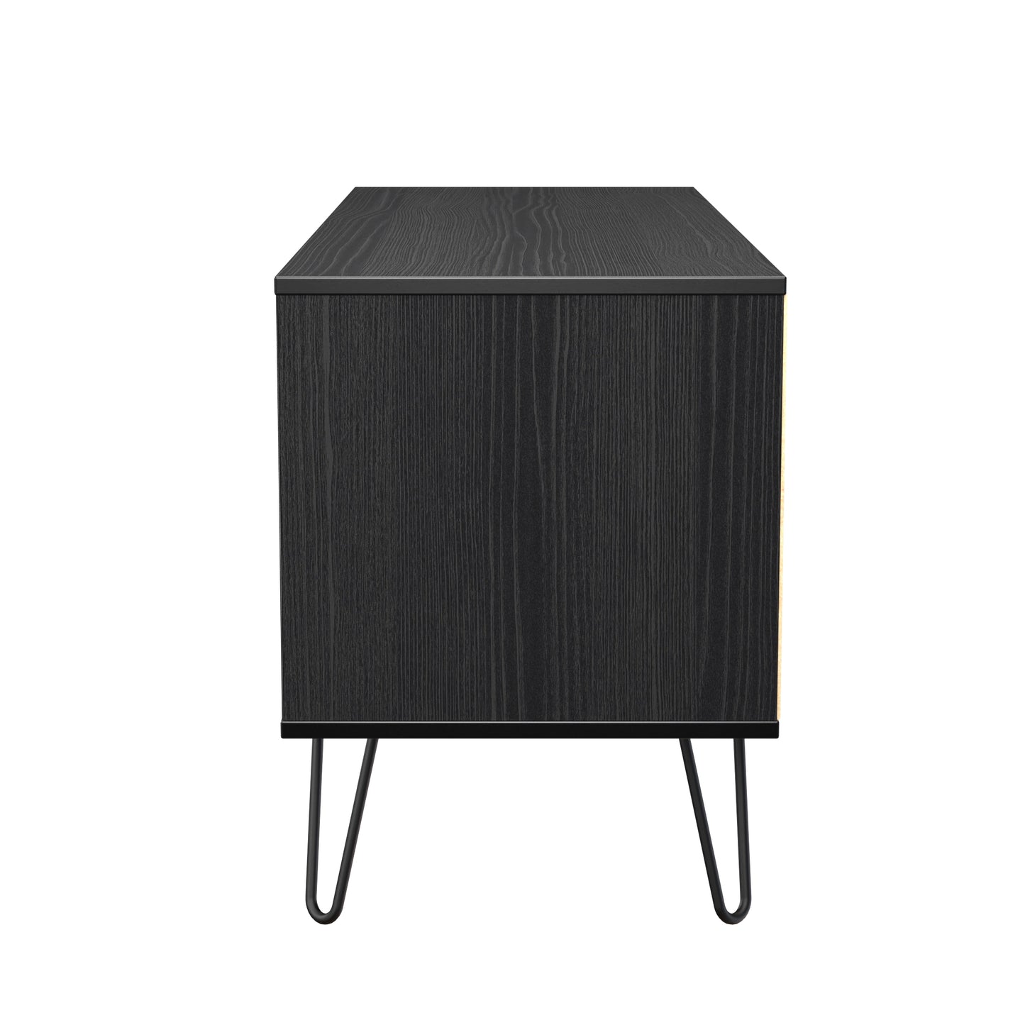 Harlequin Large Chest of Drawers Black 4 Drawers 115cm