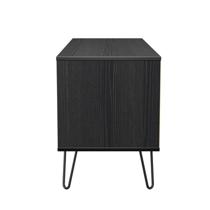 Harlequin Large Chest of Drawers Black 4 Drawers 115cm