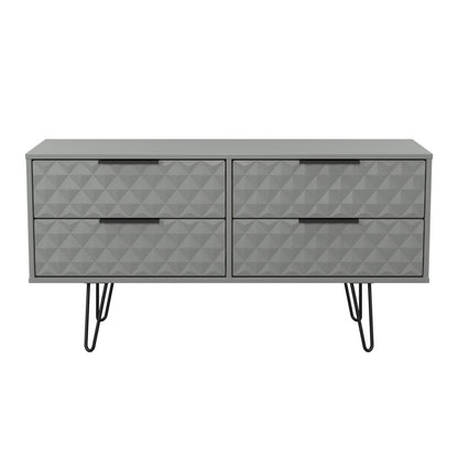 Harlequin Large Chest of Drawers Grey 4 Drawers 115cm