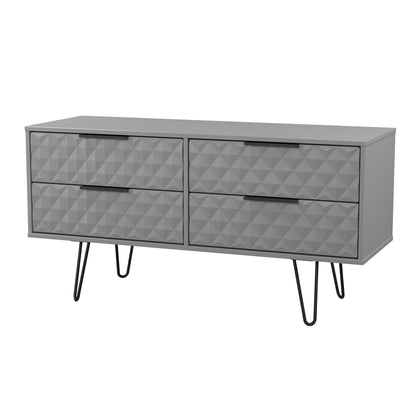 Harlequin Large Chest of Drawers Grey 4 Drawers 115cm