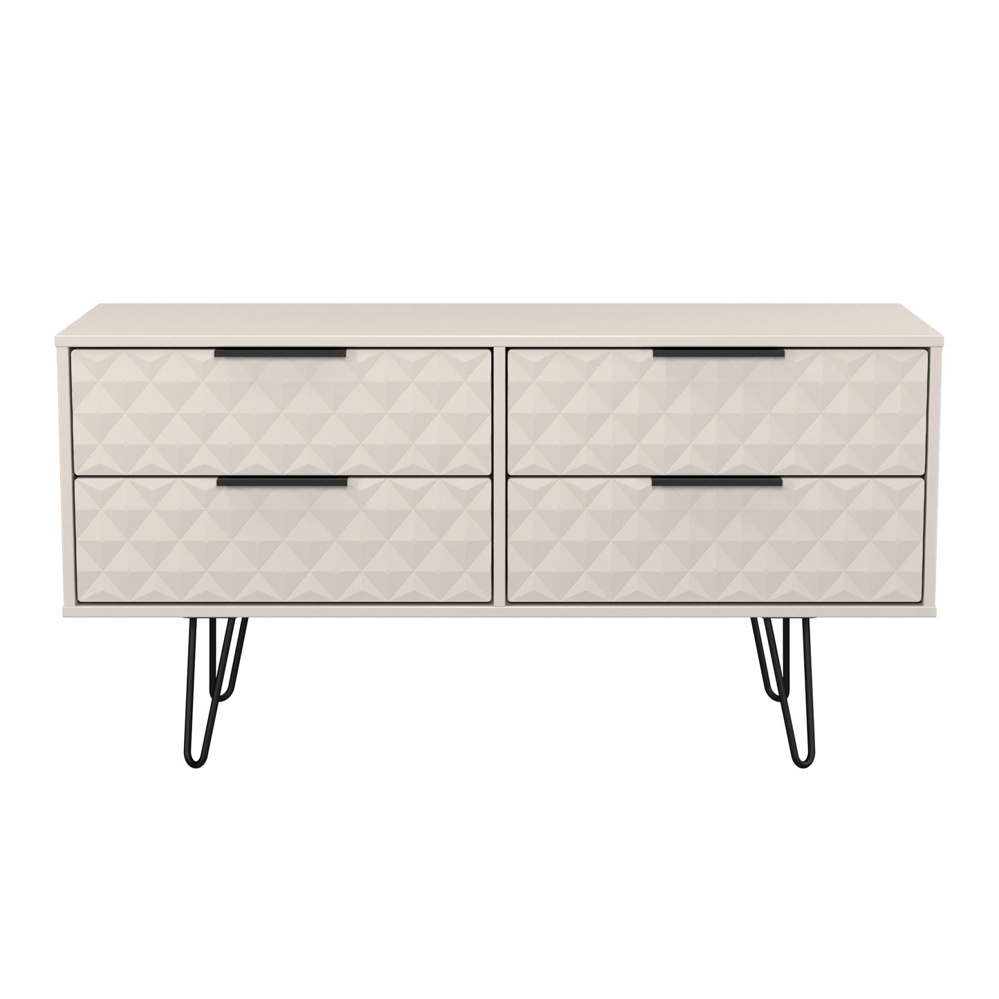 Harlequin Large Chest of Drawers Off-White 4 Drawers 115cm