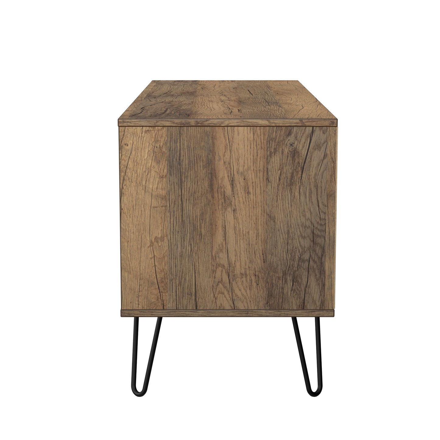 Harlequin Large Chest of Drawers White & Oak 4 Drawers 115cm