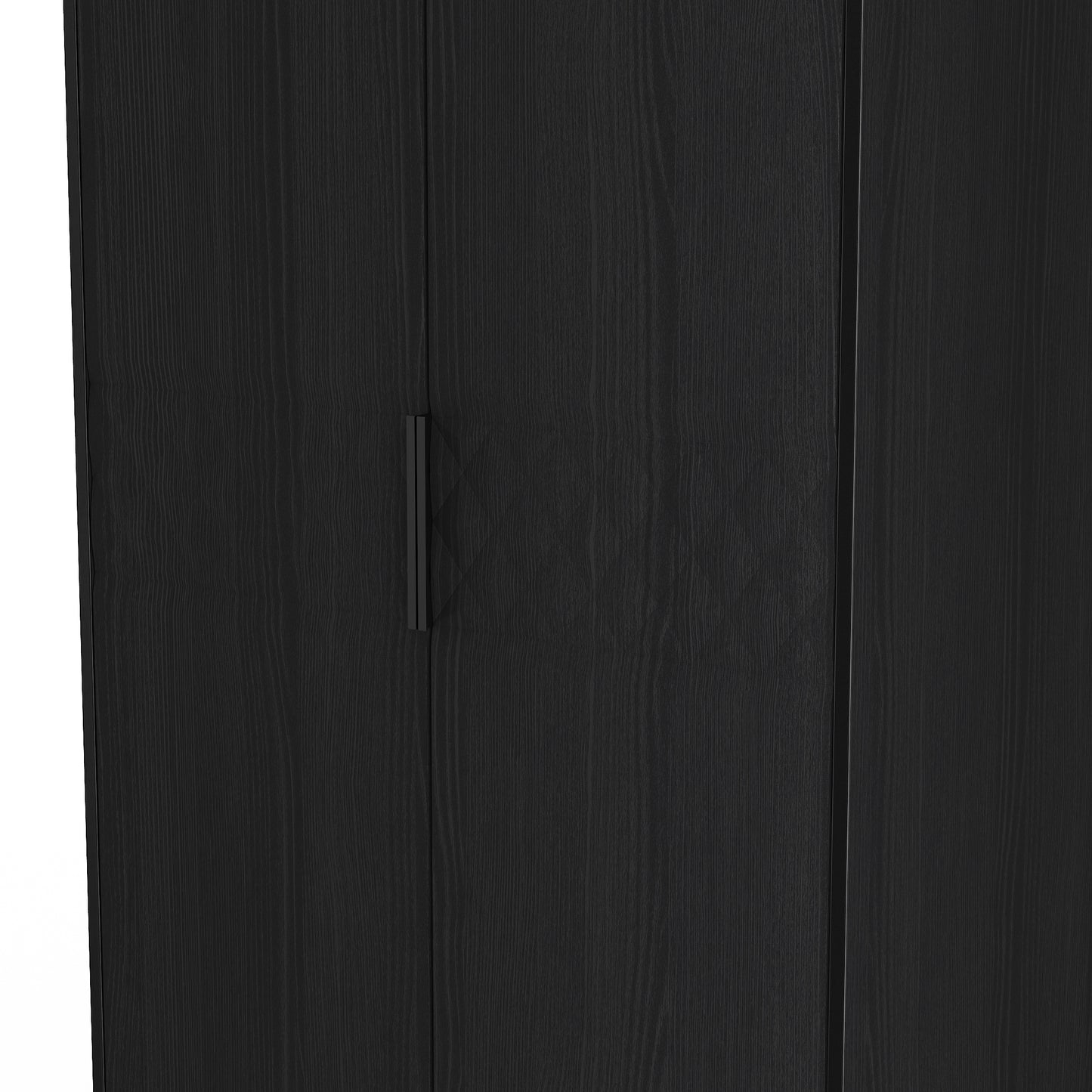 Harlequin Tall Wardrobe Black 1 Shelf 197cm
