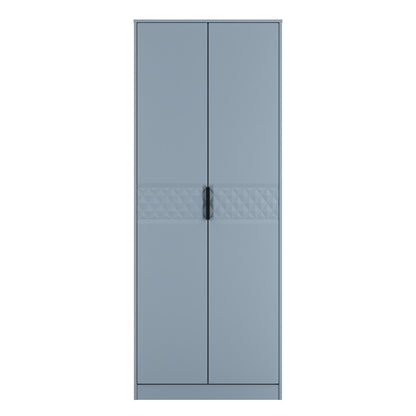 Harlequin Tall Wardrobe Light Blue 1 Shelf 197cm