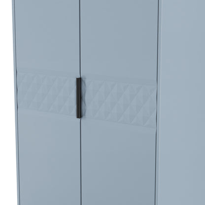 Harlequin Tall Wardrobe Light Blue 1 Shelf 197cm