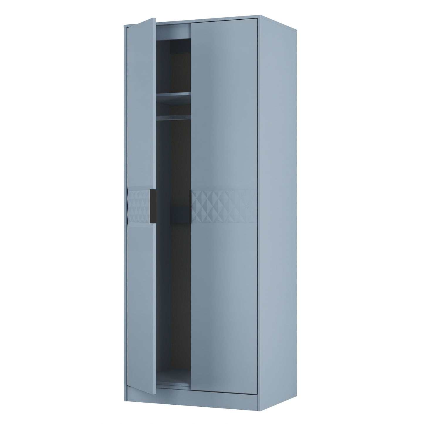 Harlequin Tall Wardrobe Light Blue 1 Shelf 197cm