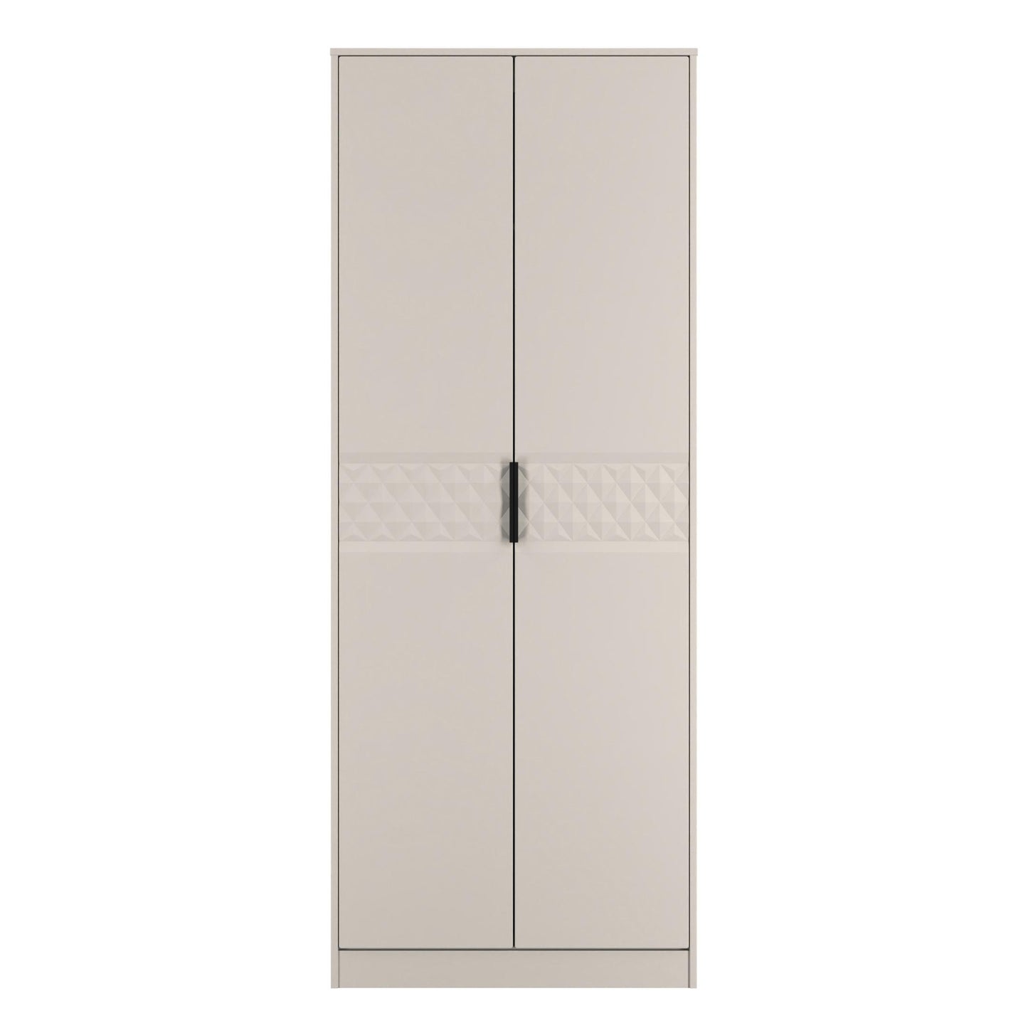 Harlequin Tall Wardrobe Off-White 1 Shelf 197cm