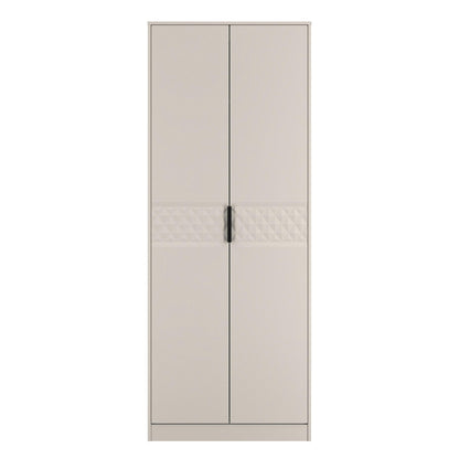 Harlequin Tall Wardrobe Off-White 1 Shelf 197cm