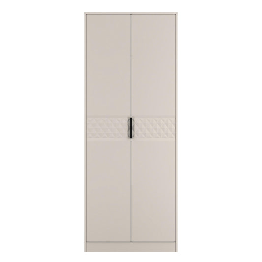 Harlequin Tall Wardrobe Off-White 1 Shelf 197cm