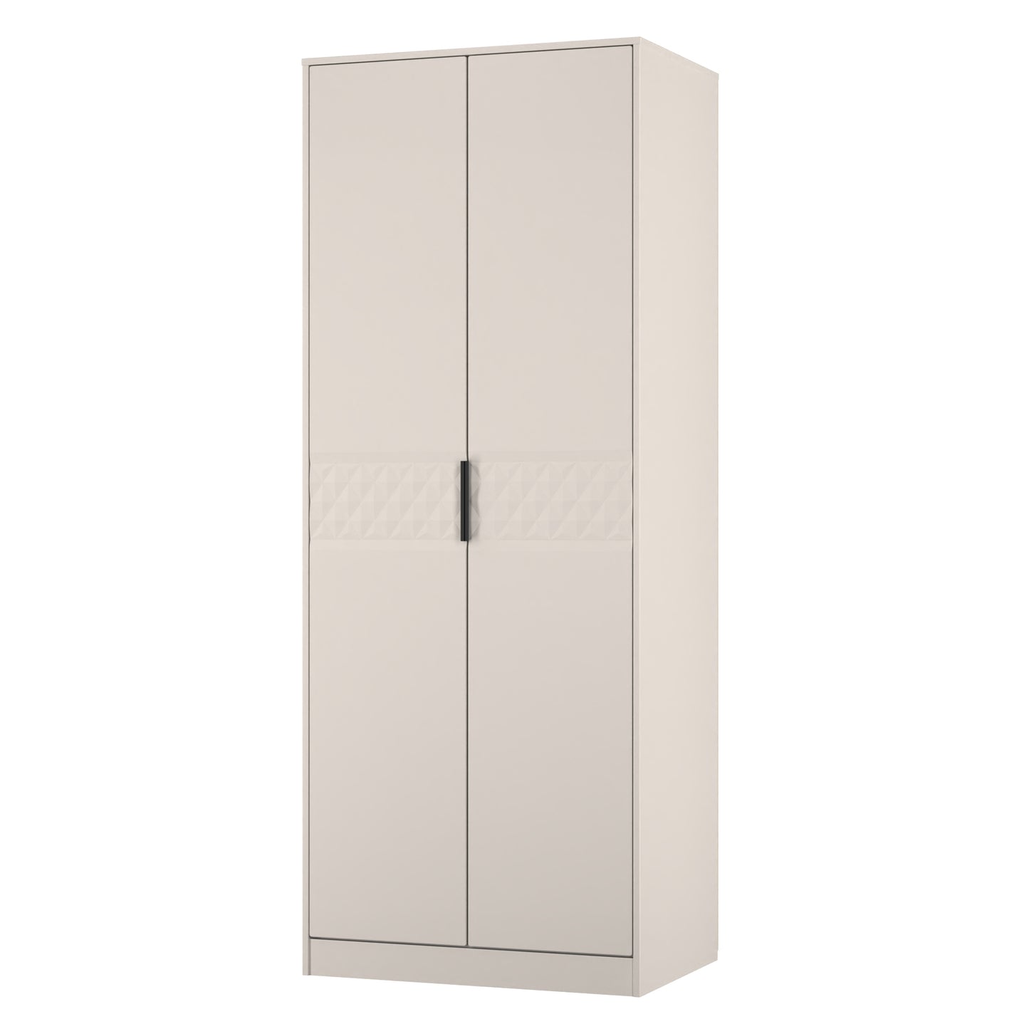 Harlequin Tall Wardrobe Off-White 1 Shelf 197cm