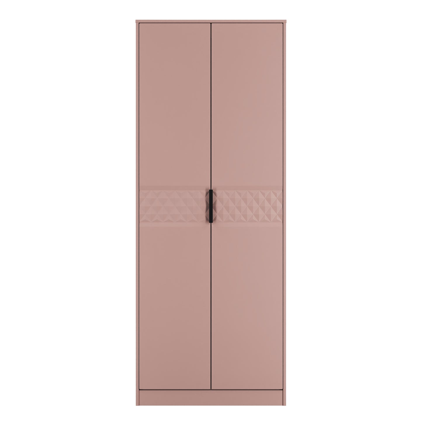 Harlequin Tall Wardrobe Pink 1 Shelf 197cm