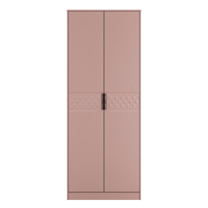 Harlequin Tall Wardrobe Pink 1 Shelf 197cm