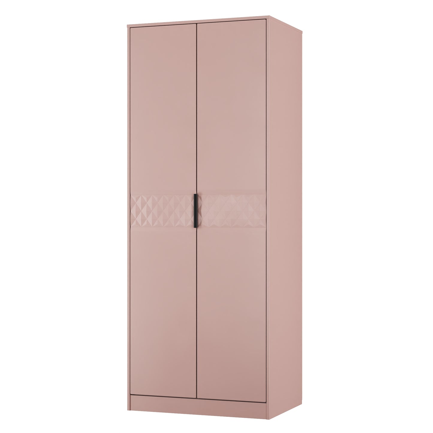 Harlequin Tall Wardrobe Pink 1 Shelf 197cm