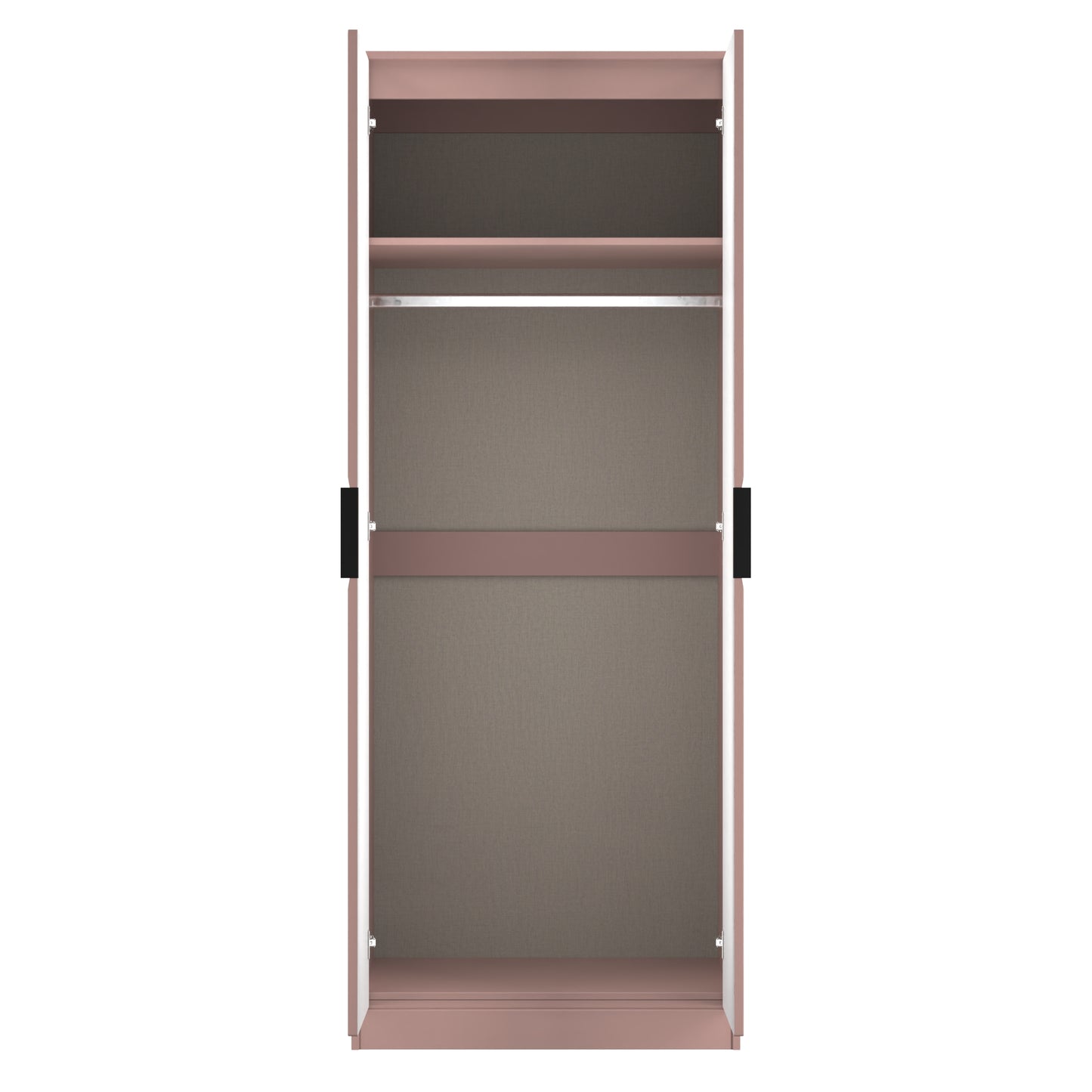 Harlequin Tall Wardrobe Pink 1 Shelf 197cm