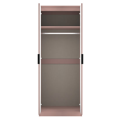 Harlequin Tall Wardrobe Pink 1 Shelf 197cm