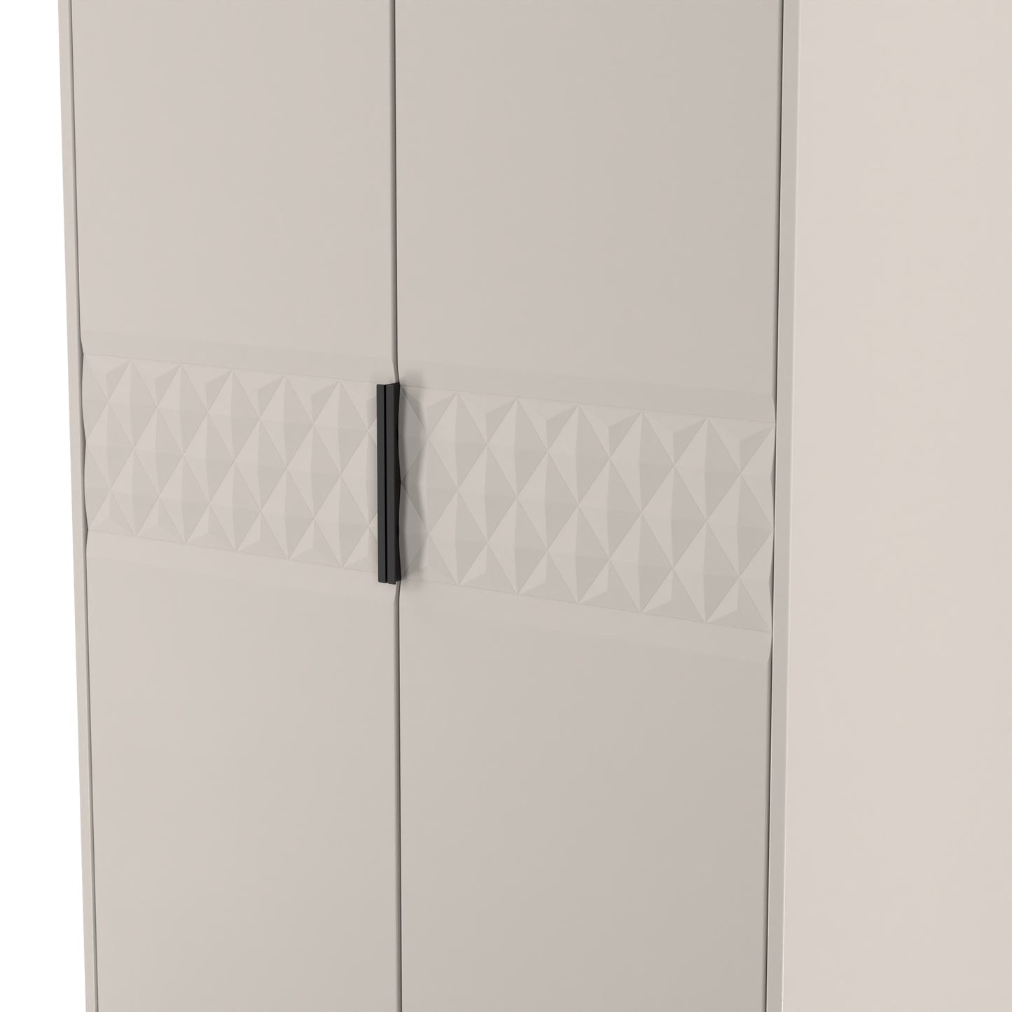 Harlequin Tall Wardrobe Off-White 2 Drawers 197cm
