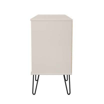 Harlequin Large Sideboard Off-White 2 Shelves 6 Drawers 152cm