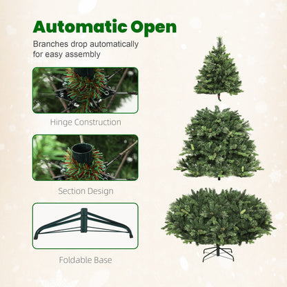 7ft Christmas Tree Artificial - Multicoloured 3017 Tips