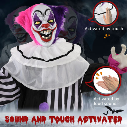 Animated Clown Halloween Decoration - 173cm