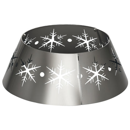 66cm Christmas Tree Skirt Metal Silver   Tips