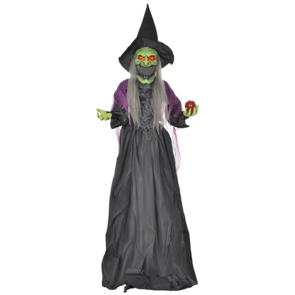 Animated Witch Halloween Decoration - 180cm