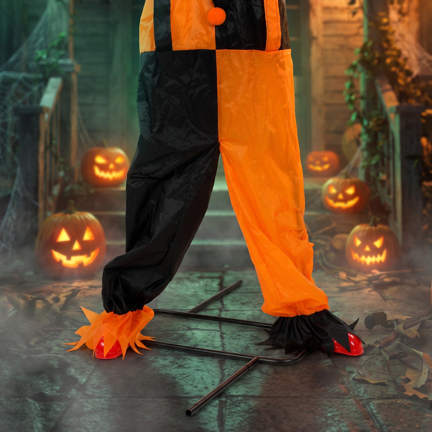 Animated Scary Clown Halloween Decoration - 190cm