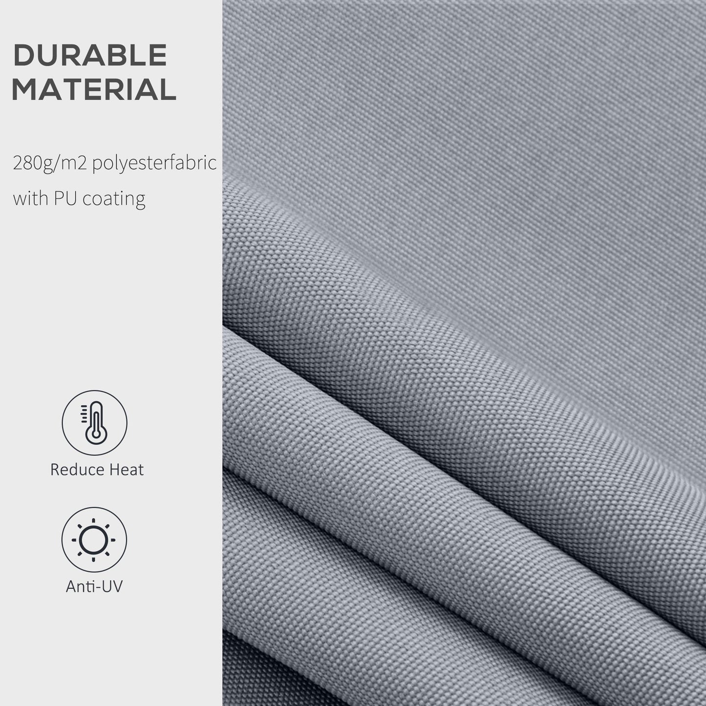 Manual Retractable Patio Awning Shelter UV Protection