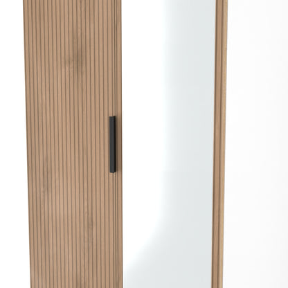 Java Tall Mirror Wardrobe Not Applicable 2 Doors 2 Drawers 196cm