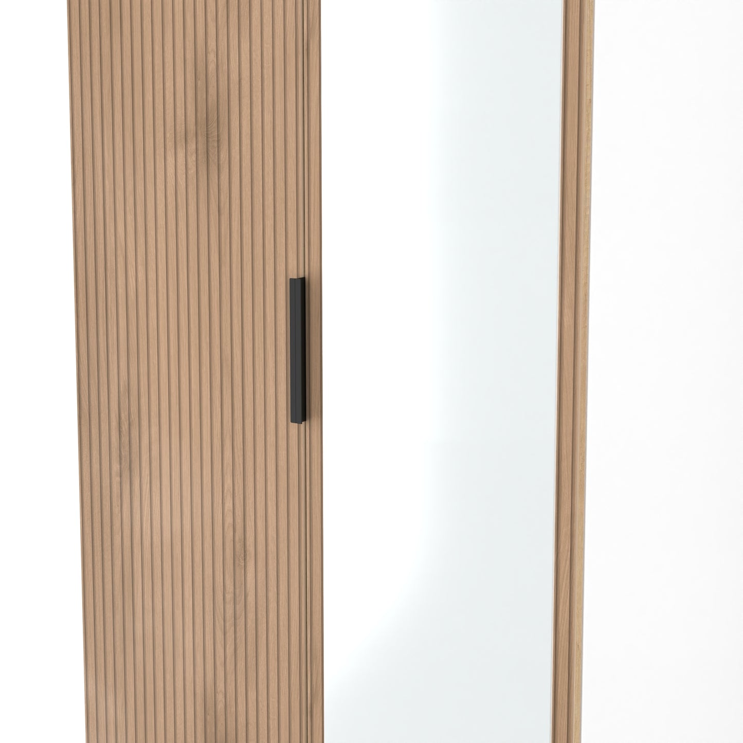 Java Tall Mirror Wardrobe Not Applicable 2 Doors 1 Shelf 196cm