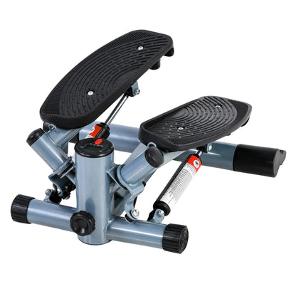 Mini Stepper Exercise Stepper Machine W/Arm Cord-Black/Silver