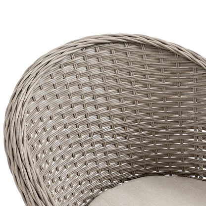 Outsunny 5 Pieces Luxury PE Rattan Dining Sets with Cushion