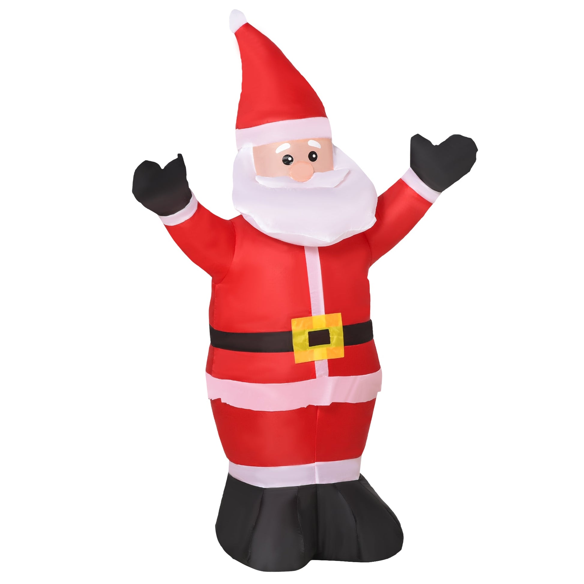 1.2m Inflatable Christmas Santa Claus Xmas Decoration 3 LED Holiday Air Blown Yard Outdoor Décor-Red Primary Image