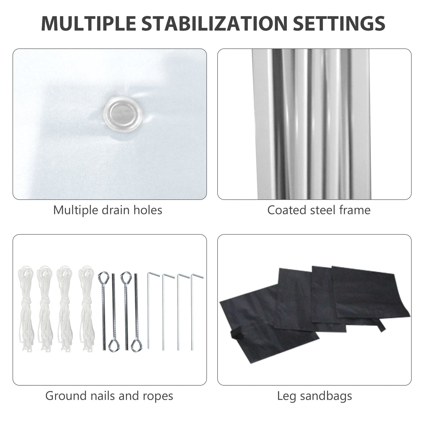 3 x 3 M Pop Up Gazebo with 2 Sidewalls