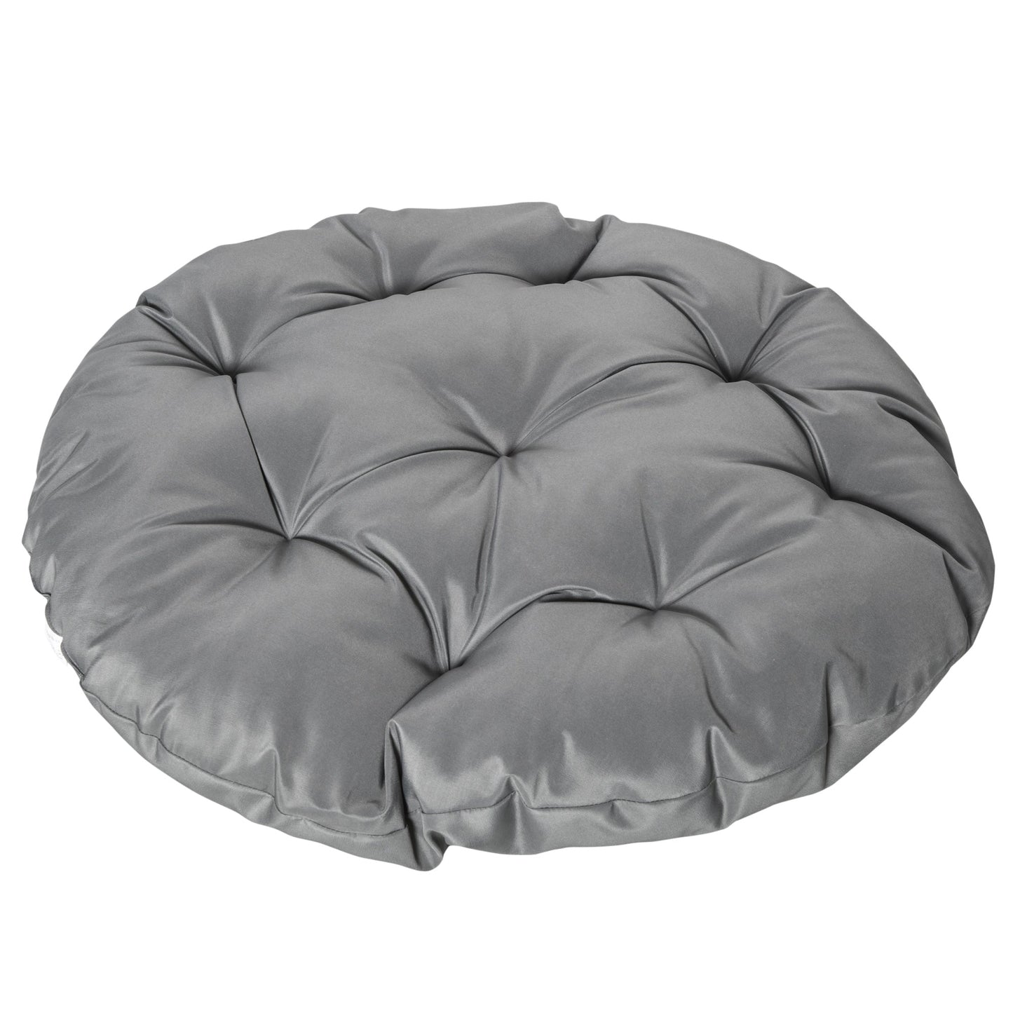 360° Swivel Rattan Papasan Moon Bowl Chair Round Lounge Garden Wicker Basket Seat with Padded Cushion Oversized for Outdoor Indoor
