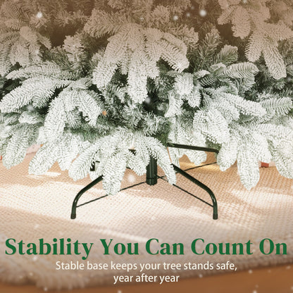 7ft Christmas Tree Artificial - White Frosted Green  1867 Tips