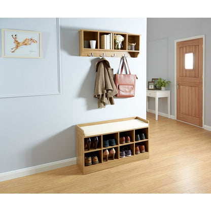 Kempton Shoe Storage Natural 8 Shelves