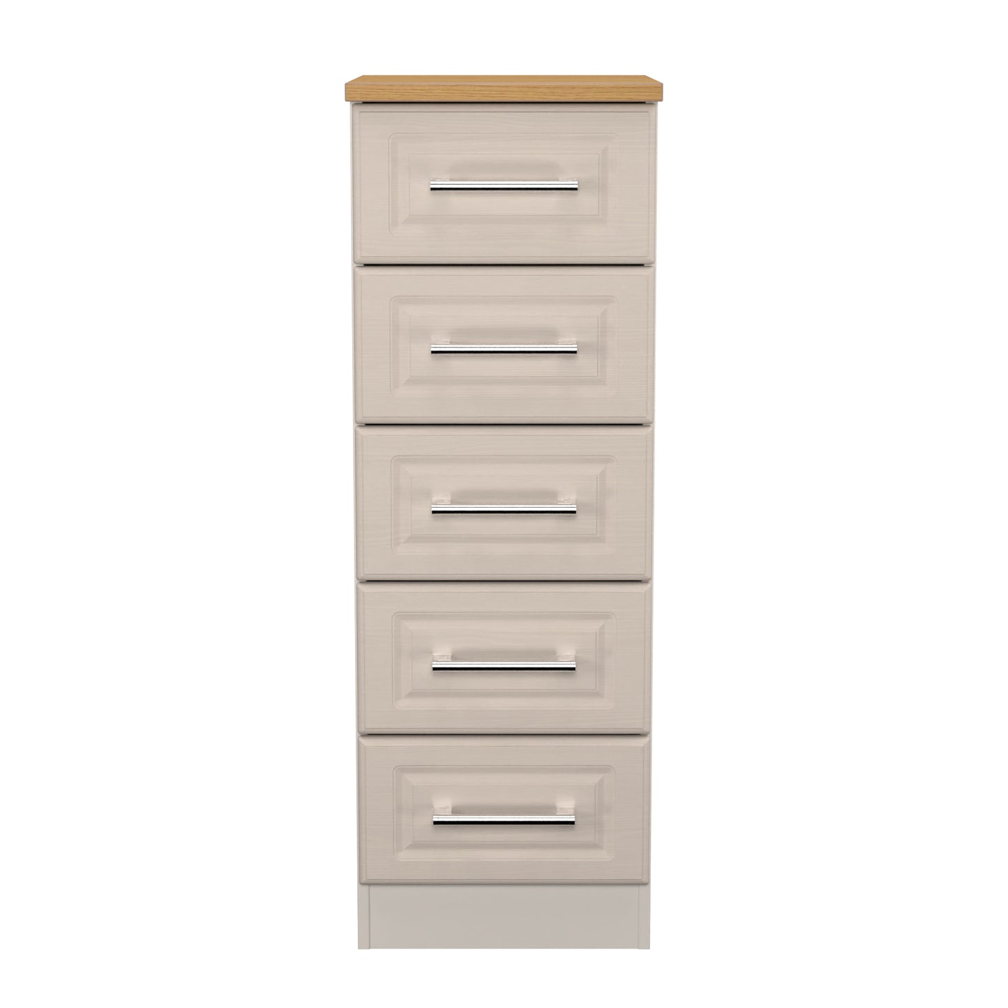 Kent Tall Tallboy Off-White 5 Drawers 108cm