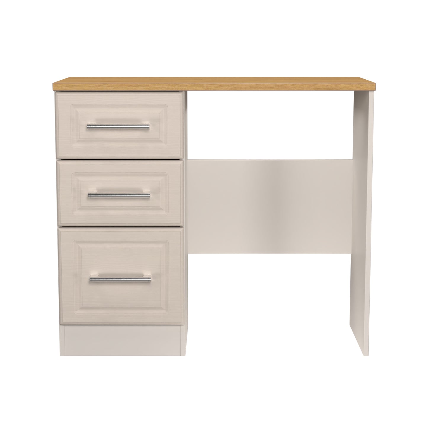Kent Desk Off-White 3 Drawers 90cm