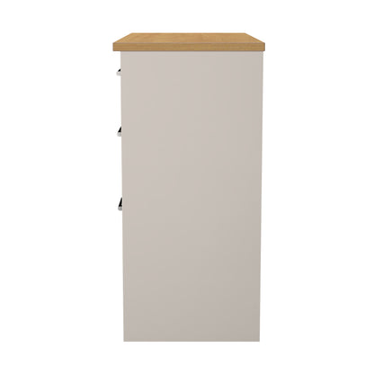 Kent Desk Off-White 3 Drawers 90cm