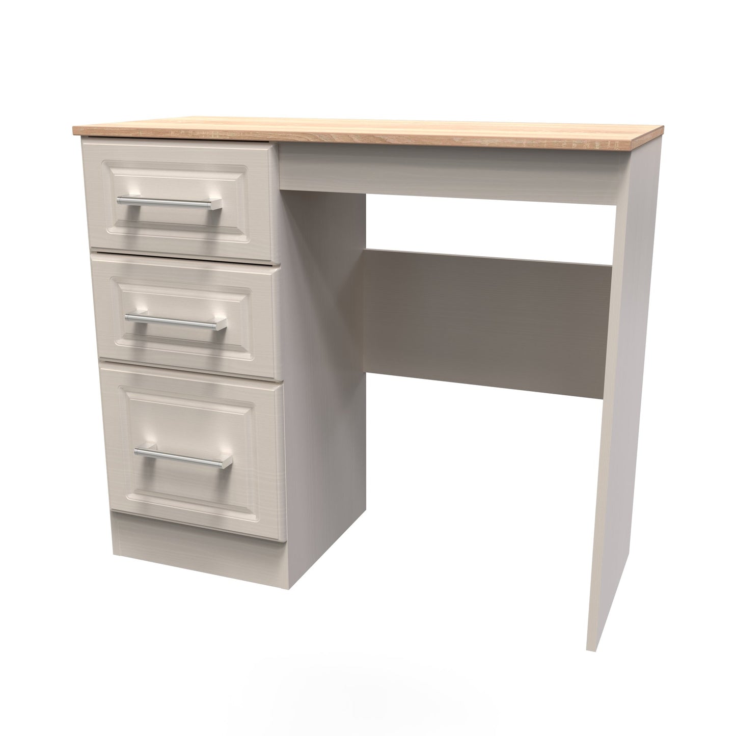 Kent Desk Off-White 3 Drawers 90cm