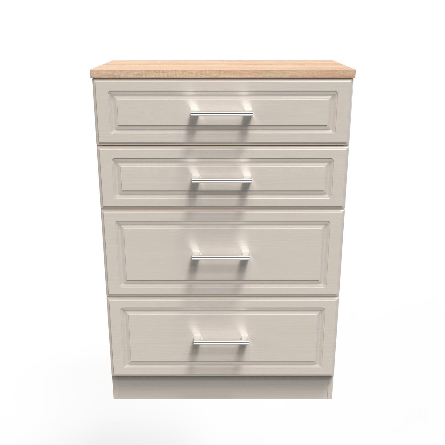 Kent Tall Chest of Drawers Off-White 4 Drawers 108cm