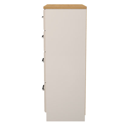 Kent Tall Chest of Drawers Off-White 4 Drawers 108cm