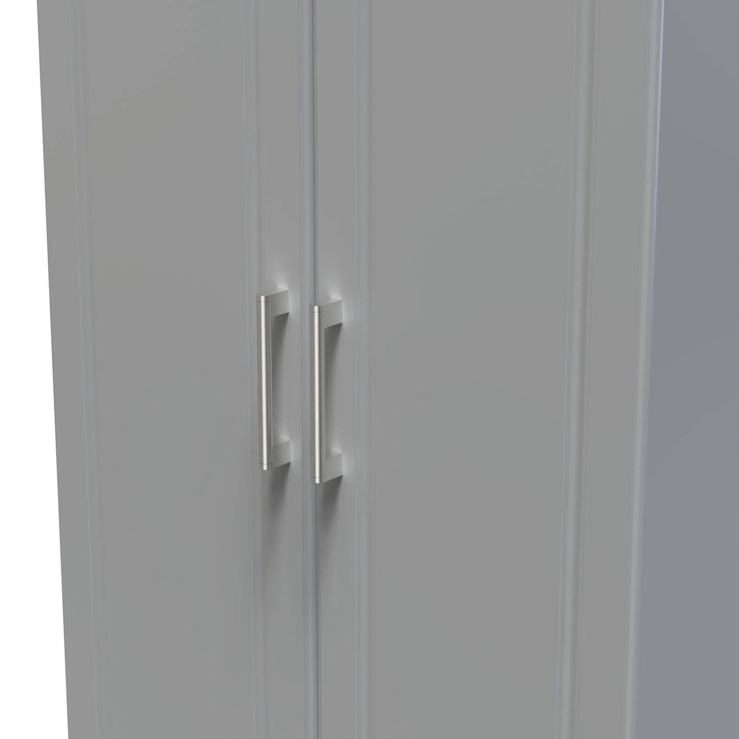 Kent Tall Wardrobe Grey & Oak 2 Doors 1 Shelf 182cm
