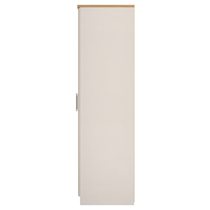 Kent Tall Wardrobe Off-White 2 Doors 1 Shelf 182cm